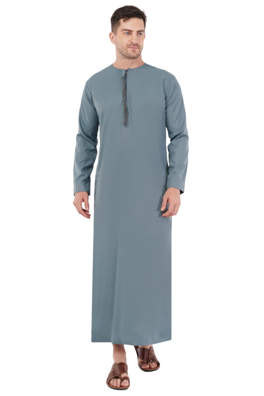 Emirati Jubba Thobe for Men | Premium Soft Cotton Blend Islamic Wear