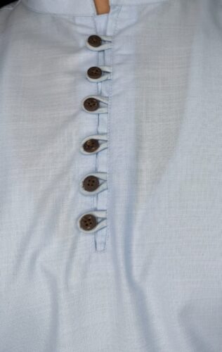 Men's Loop Button Short Kurta | Breathable Cotton Blend | Regular Fit photo review