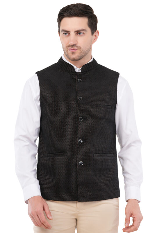 Tweed Wool Modi Nehru Jacket for Men | Tweed Wool