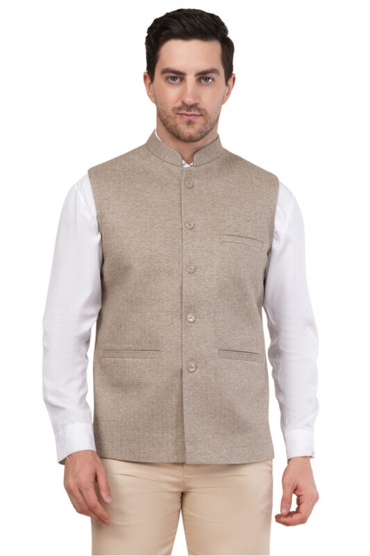 Tweed Wool Modi Nehru Jacket for Men | Imported Tweed Wool